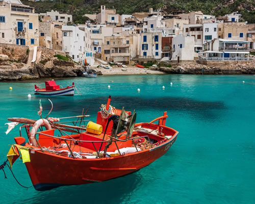 Il mare di Marettimo visto dall'Hotel Levanzo Furbanzia