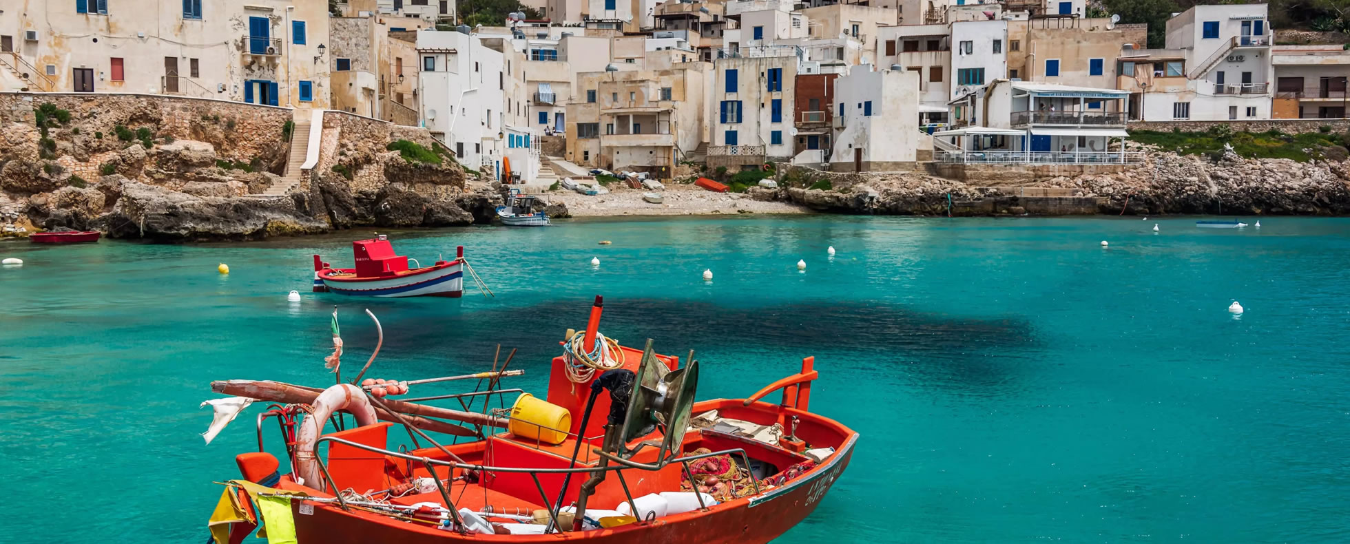 Vista panoramica su Levanzo dal Furbanzia, Hotel Levanzo 4 stelle